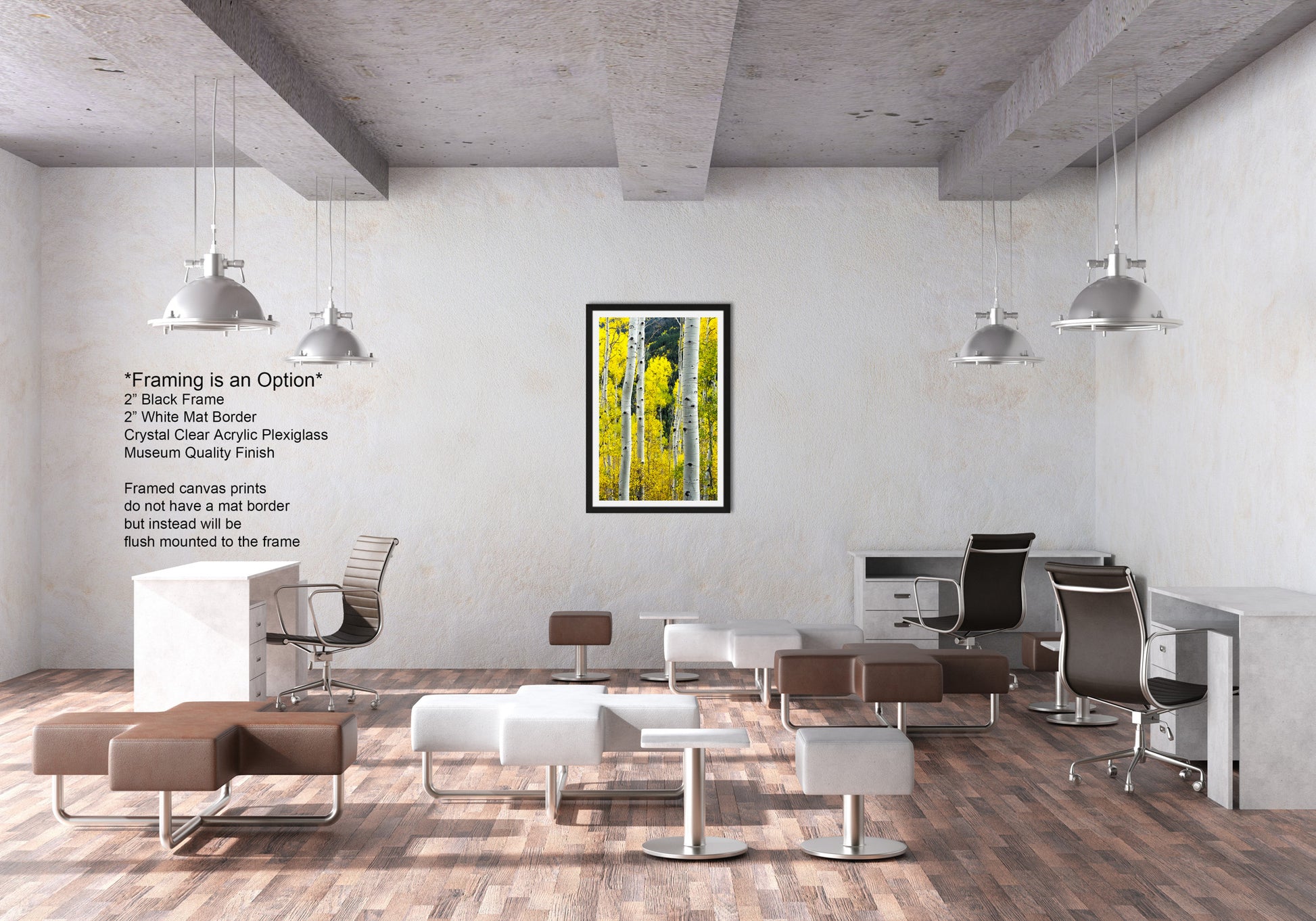 a room that has a bunch of chairs in it