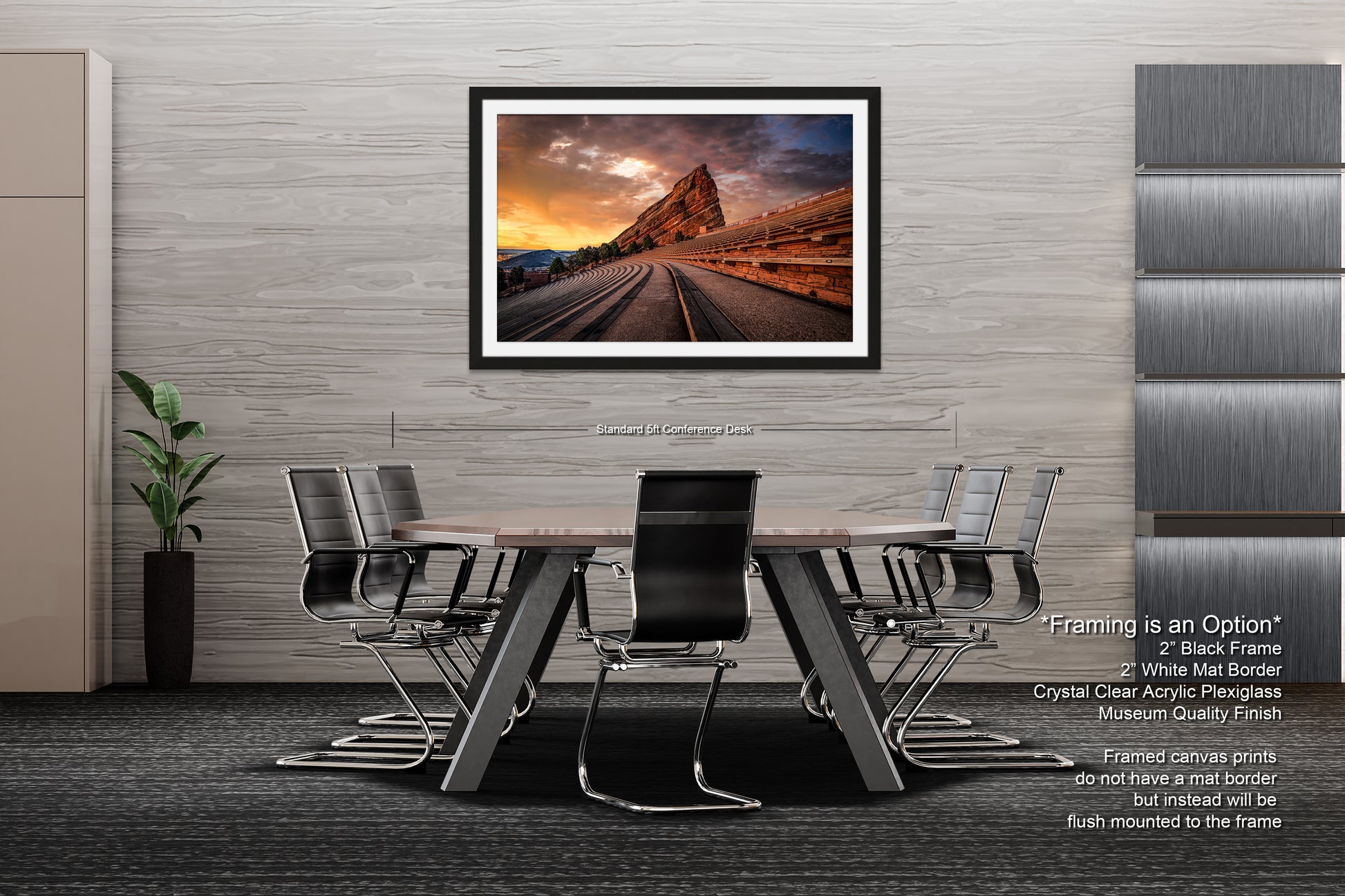 a picture of a dining room with a table and chairs