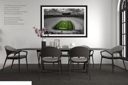 a picture of a football stadium with a green field